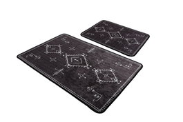 Mijölnir Juego de alfombras de baño Antiguo Gris oscuro